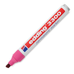Edding Permanent Marker - Pink, 3300, Chisel Nib, 1-5 mm