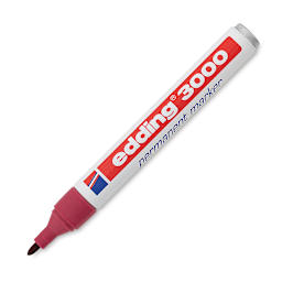 Edding Permanent Marker - Carmine Red, 3000, Bullet Nib