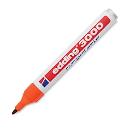 Edding Permanent Marker - Orange, 3000, Bullet Nib