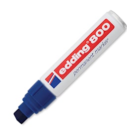 Edding Permanent Marker - Blue, 800, Chisel Nib, 4-12 mm