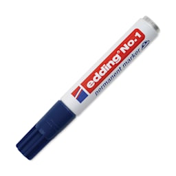 Edding Permanent Marker - Blue, No.1, Chisel Nib, 1-5 mm