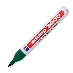 Edding Permanent Marker - Green, 3000, Bullet Nib
