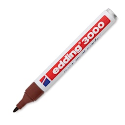 Edding Permanent Marker - Brown, 3000, Bullet Nib