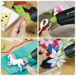 Surebonder Plus Series Low Temp Glue Gun (Glue gun being used on craft projects)