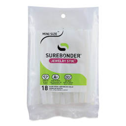 Surebonder Mini Jewelry Stik High Temp Glue Sticks (Front of package)