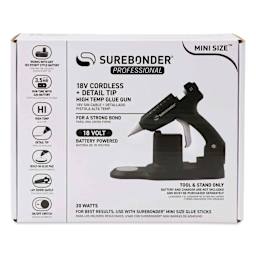 Surebonder Professional Mini Battery Powered High Temp Glue Gun, packaging