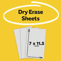 Dry Erase Sheets, 7" x 11.3"