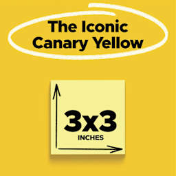 The Iconic Canary Yellow, 3" x 3"