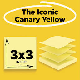 The Iconic Canary Yellow, 3" x 3" 