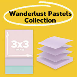Wanderlust Pastels Collection, 3" x 3"