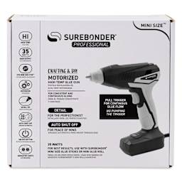Surebonder Professional Motorized Mini High Temp Glue Gun - front of packaging