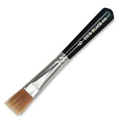 Gold Nylon Paste Brush - Left angled view of brush