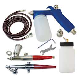 Paasche Hobby and Auto Paint Set - Components of set shown