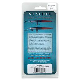 Paasche Model VL Double Action Airbrush - Model VL-5, without Accessories (back of package)