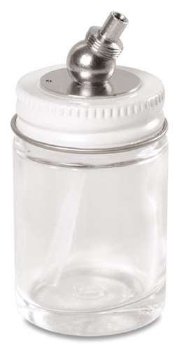 Spare part for Paasche VLST Pro Airbrush only - 1 oz Screw-on Glass Bottle 