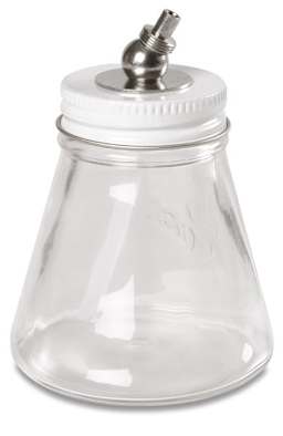 Spare part for Paasche VLST Pro Airbrush only - 3 oz Screw-on Glass Bottle 