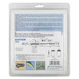 Badger Anthem 155 Double Action Airbrush - Airbrush Set with 4' Air Hose (Back of packaging)