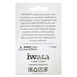 Iwata Eclipse Airbrush Needle Cap - back of packaging