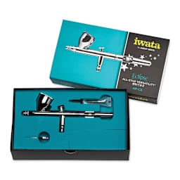 Iwata Eclipse Series Airbrush - HP-CS (In package with lid next to airbrush)