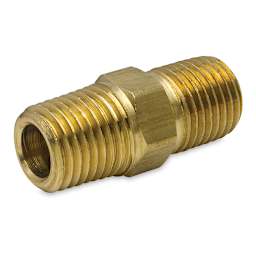 Iwata Airbrush Fitting - 1/4" Male to Male Fitting