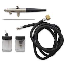 Badger Crescendo 175 Double Action Airbrush - Components of Complete Set shown