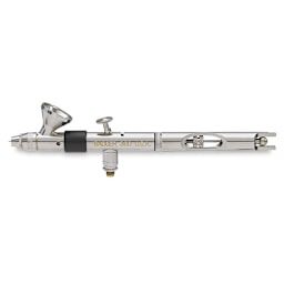 Badger Universal 360 Double Action Airbrush - Side view with gravity feed cup