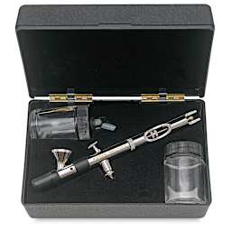 Badger Universal 360 Double Action Airbrush - Components shown in open package