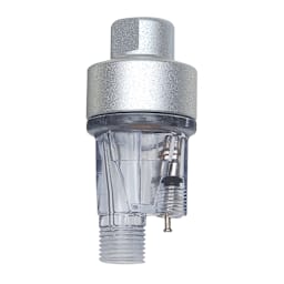 Iwata Pistol-Grip Moisture Filter - Front view of upright filter