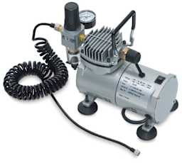 Whisper Aire 1000 Compressors - Top view of Compressor and Air Hose
