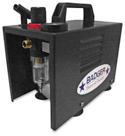 Badger Aspire Elite Compressor - Left angled view of Compressor