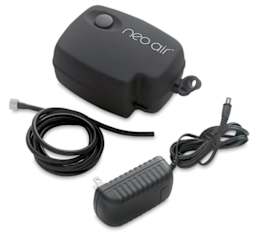 Neo Air Mini Compressor - Compressor shown with air hose and adapter