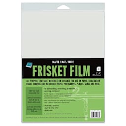 Grafix All-Purpose Frisket Film - 6 Sheets, 9" x 12", Matte, Low Tack