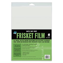 Grafix All-Purpose Frisket Film - 12 Sheets, 9" x 12", Matte, Low Tack