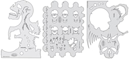 Skull Master Templates, Set of 3