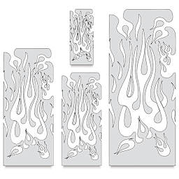 Iwata Artool Freehand Template - Set of 2, Flame Master Complete