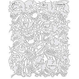 Iwata Artool Freehand Template - Set of 4, Return of Skull Master - fierce skulls template