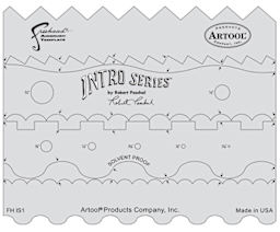 Artool Intro Series Freehand Template - Top view of Template plate
