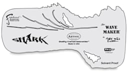 Artool Wave Maker Freehand Template - Top view of Template
