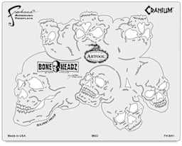 Artool BoneHeadz Freehand Templates - Single Cranium Template from set of 4
