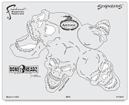 Artool BoneHeadz Freehand Templates - Single Screamer Template from set of 4