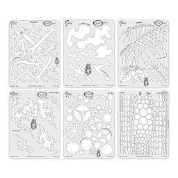 Iwata Artool Freehand Template - Set of 6, Kustom FX 4