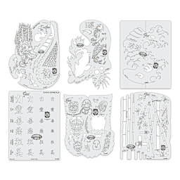 Iwata Artool Freehand Template - Set of 6, Kustom FX Mini