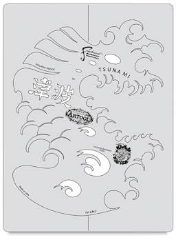 Kanji Master Tsunami Wave Template