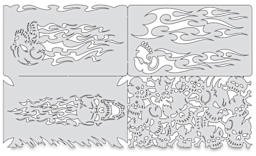 Skullophenia Nano Templates - Set of 4 