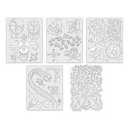 Iwata Artool Freehand Template - Set of 5, Curse of the Skull Master Mini