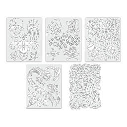 Iwata Artool Freehand Template - Set of 5, Curse of the Skull Master