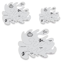True Fire Mini Templates, Set of 3