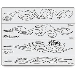 Artool Tribal Master Templates - 4 Linear tribal designs shown