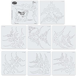Tribal Master II Cornered Templates, Set of 8