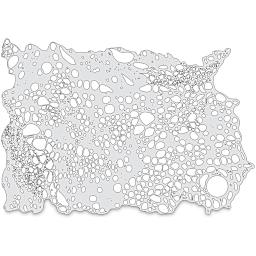 Artool Bubble FX Freehand Templates - Template 4 in 4 pc Set